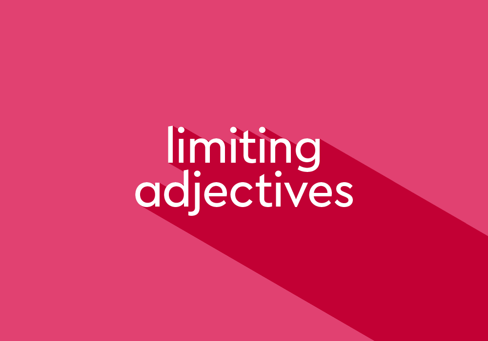 What Is A Limiting Adjective Thesaurus