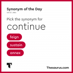 Synonym of the Day - feign