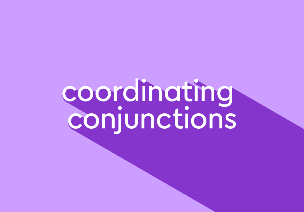FANBOYS coordinating conjunctions