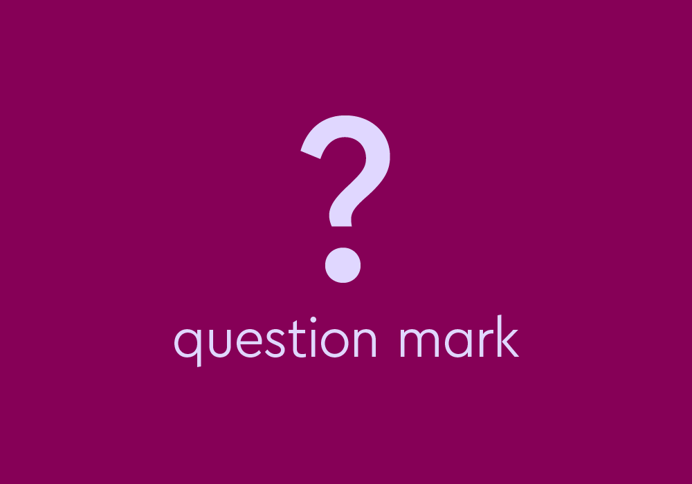 person question mark