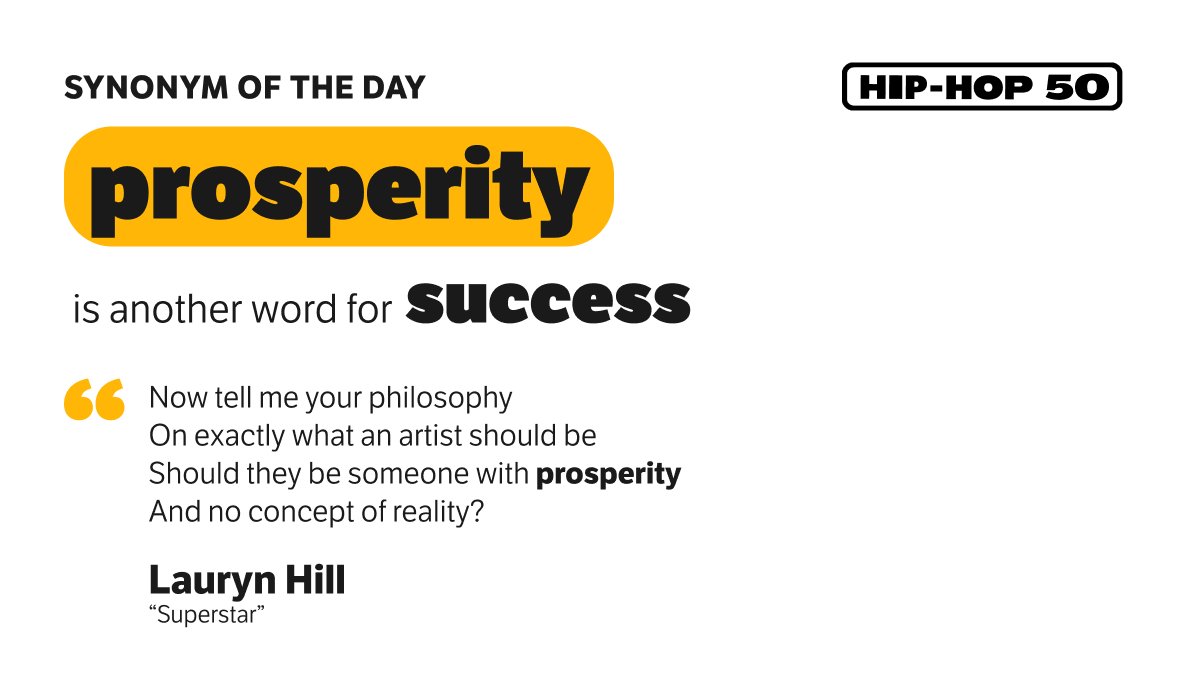 Synonym Of The Day Prosperity Thesaurus